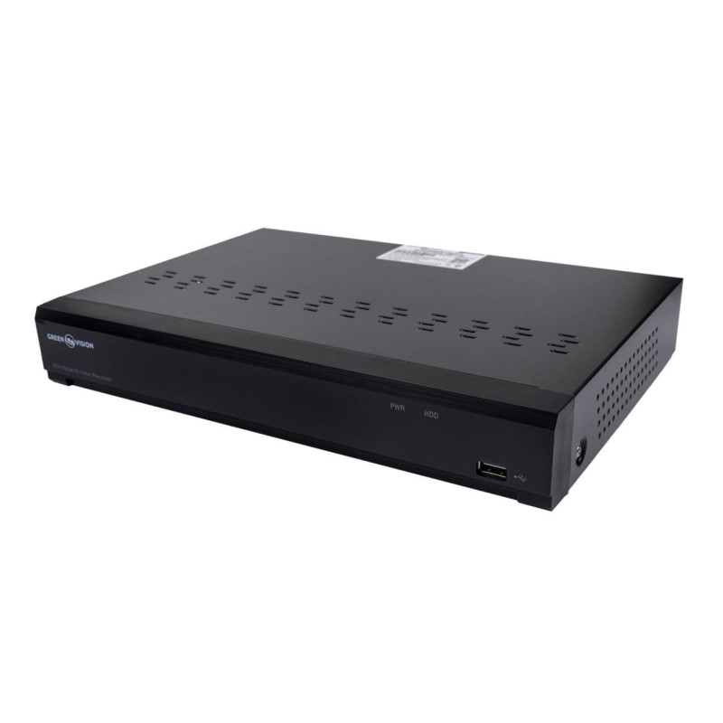 Відеореєстратор GreenVision GV-N-I016/08 8-канальний 12MP 4000х3000 1 аудіовихід