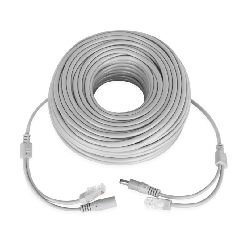 Патчкорд GreenVision GV-RJ-45+DC 40M для IP відеоспостереження живлення та обмін даними новий