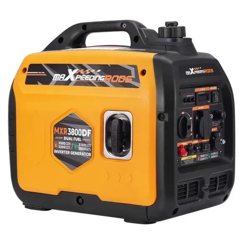Генератор інверторний MaxpeedingRods MXR3800DF Dual Fuel 3.5 кВт тихий портативний інформаційний дисплей