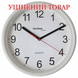 Настінний годинник Technoline WT600 White кварцовий механізм діаметр 225 мм живлення від батарейки AA Настінний годинник Technoline WT600 White кварцовий механізм діаметр 225 мм живлення від батарейки AA