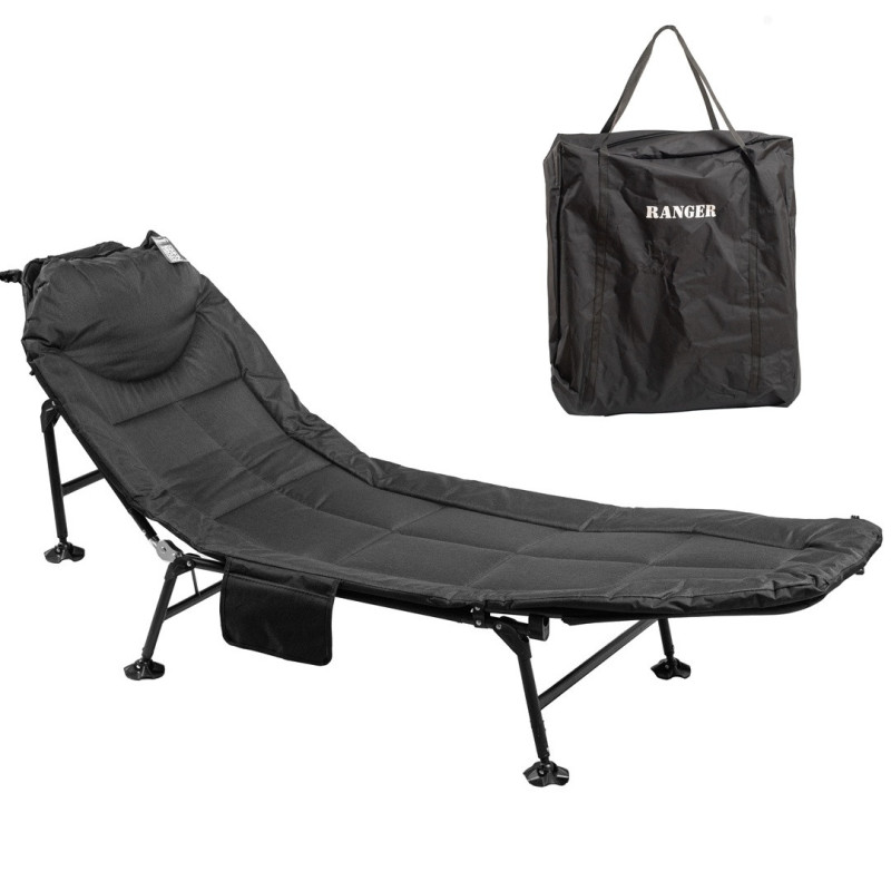 Розкладачка Ranger Comfort Lux 6 legs матрац 1.5 см регульована спинка 6 положень стійка конструкція до 150 кг