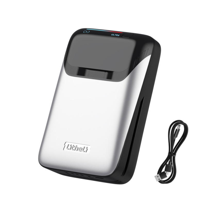 Повербанк Litheli U20 20000 мАг 45 Вт USB-C Fast Charge Bluetooth дисплей ABS-пластик