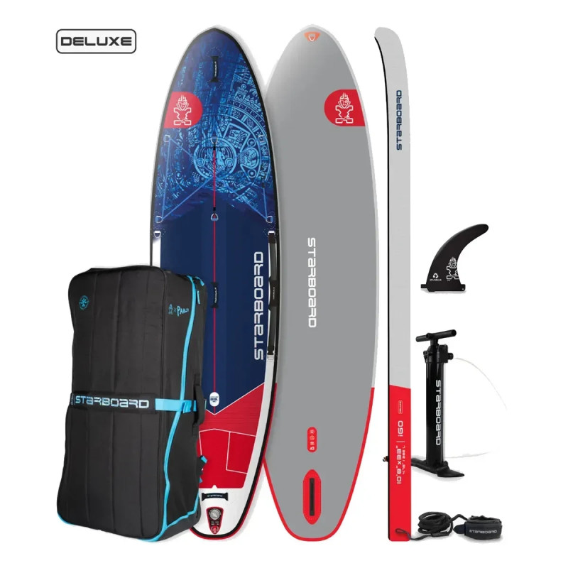 Надувна SUP дошка Starboard iGO Wave 10'8” x 33” x 4.75” Deluxe товщина 12 см вага 9.8 кг обʼєм 266 л