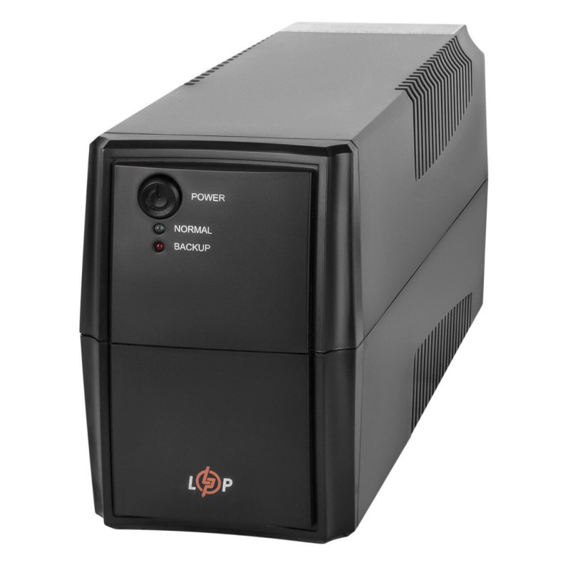 Лінійно-інтерактивне ДБЖ LPM-625VA-P 625VA 437Вт 2 євророзетки LED індикація чорний корпус