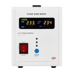 ДБЖ з правильною синусоїдою LPY-PSW-800VA 560Вт 12В LCD ДБЖ з правильною синусоїдою LPY-PSW-800VA 560Вт 12В LCD