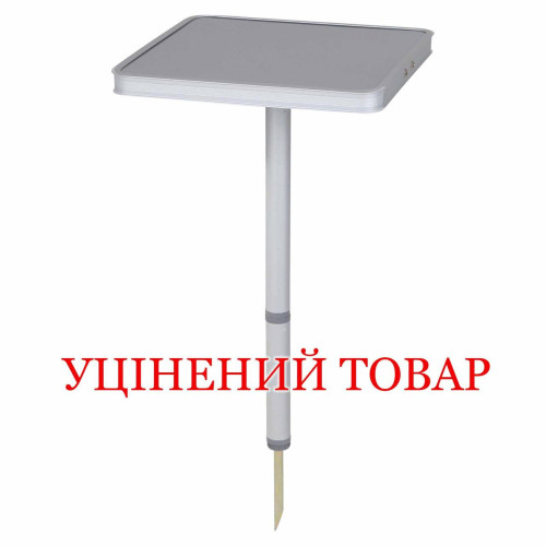 Стіл кемпінг Bo-Camp Peg сірий 26x26 см для нерівної поверхні