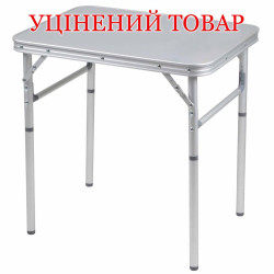 Стіл кемпінговий Bo-Camp Premium 60х45 см сірий із регулюванням ніжок Стіл кемпінговий Bo-Camp Premium 60х45 см сірий із регулюванням ніжок