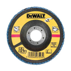 Круг шліфувальний пелюстковий DeWALT DT3308 125x22.23 мм профіль T27 для металу