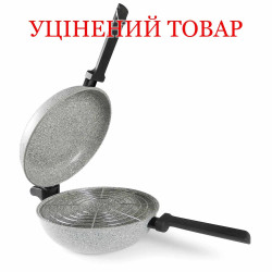 Сковорода подвійна Flonal Dura Induction Rocky Twins 28 см антипригарна Magma-Tech Plus Сковорода подвійна Flonal Dura Induction Rocky Twins 28 см антипригарна Magma-Tech Plus