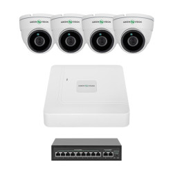 Комплект відеоспостереження GreenVision 9 каналів 5 МП IP NVR Комплект відеоспостереження GreenVision 9 каналів 5 МП IP NVR