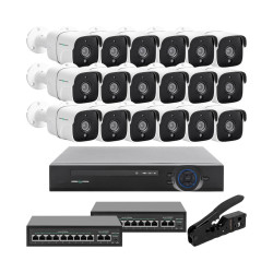 Комплект відеоспостереження GreenVision GV-IP-K-W90/18 18 камер 5MP Комплект відеоспостереження GreenVision GV-IP-K-W90/18 18 камер 5MP