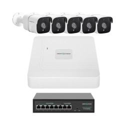 Комплект відеоспостереження GreenVision GV-IP-K-W87/05 5 МП 5 камер Комплект відеоспостереження GreenVision GV-IP-K-W87/05 5 МП 5 камер