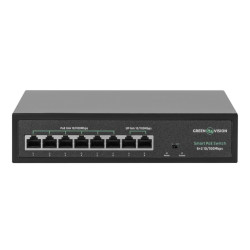 Комутатор мережевий PoE GV-015-D-06+2P для камер спостереження