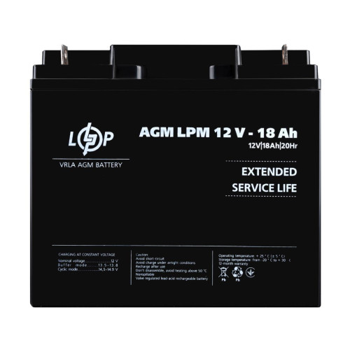 Акумулятор AGM LPM 12V 18 Аг для Mercedes бортовий