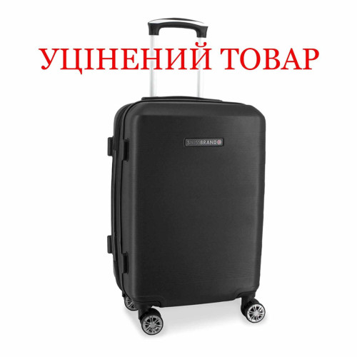 Валіза Swissbrand Cardiff чорна 67 л з розширювачем та замком TSA