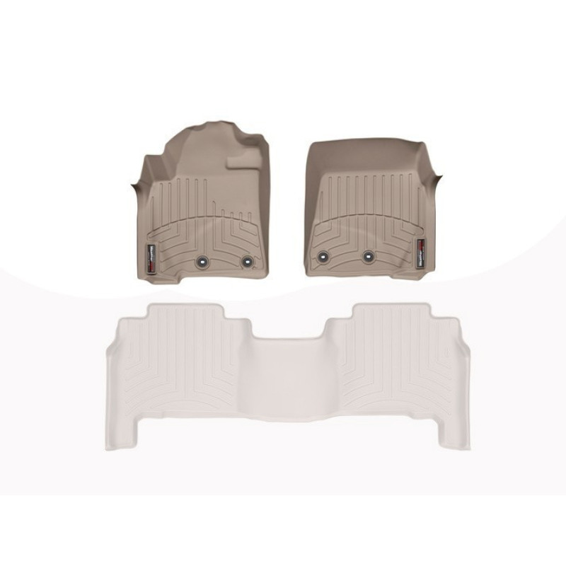 Килимки гумові WeatherTech для Lexus LX/Toyota LC200 передні бежеві
