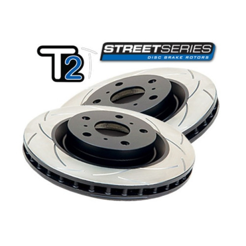 Вентильований гальмівний диск T2 SLOT TLC150 DBA2737S для задньої осі