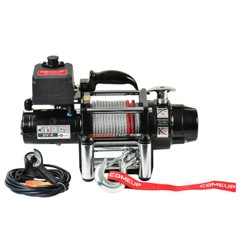 Електрична лебідка COMEUP DV-6 12V 2722 кг сталевий трос