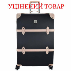 Валіза Semi Line T5671-4 велика чорна з рожевими вставками 96.5 л