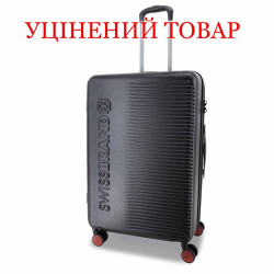 Валіза Swissbrand Enstone чорна 90 л з чотирма колесами та замком TSA Валіза Swissbrand Enstone чорна 90 л з чотирма колесами та замком TSA
