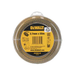Косильна жилка DeWALT DT20905 кручена 2.7 мм 55 м для акумуляторної коси Косильна жилка DeWALT DT20905 кручена 2.7 мм 55 м для акумуляторної коси