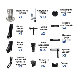 Набір інструментів STANDARD з автоматичними струбцинами POS-MET 16 мм для майстерень Набір інструментів STANDARD з автоматичними струбцинами POS-MET 16 мм для майстерень