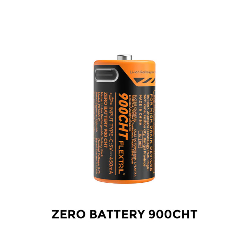 Акумулятор Flextail ZERO BATTERY 900mAh RCR123A USB Type-C для ліхтарів