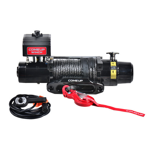 Лебідка COMEUP DV-12S 12V 5443 кг синтетичний трос з редуктором