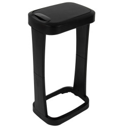 Кошик для сміття Bo-Camp Flip Lid 120л складаний чорний для кемпінгу Кошик для сміття Bo-Camp Flip Lid 120л складаний чорний для кемпінгу