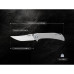 Складений ніж туристичний SRM Asika 154CM титан сірий Clip Point Frame Lock