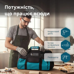 Набір електроінструментів KS RHAGD 20V 3-в-1 дриль перфоратор шліфувальна машина Набір електроінструментів KS RHAGD 20V 3-в-1 дриль перфоратор шліфувальна машина