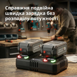 Зарядний пристрій подвійний KS C35A-2 20V швидка зарядка 2x3.5А Зарядний пристрій подвійний KS C35A-2 20V швидка зарядка 2x3.5А