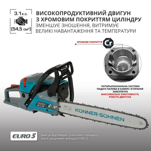 Бензинова пила Könner & Söhnen KS CS31G 3.1 к.с. автоматичне змащення