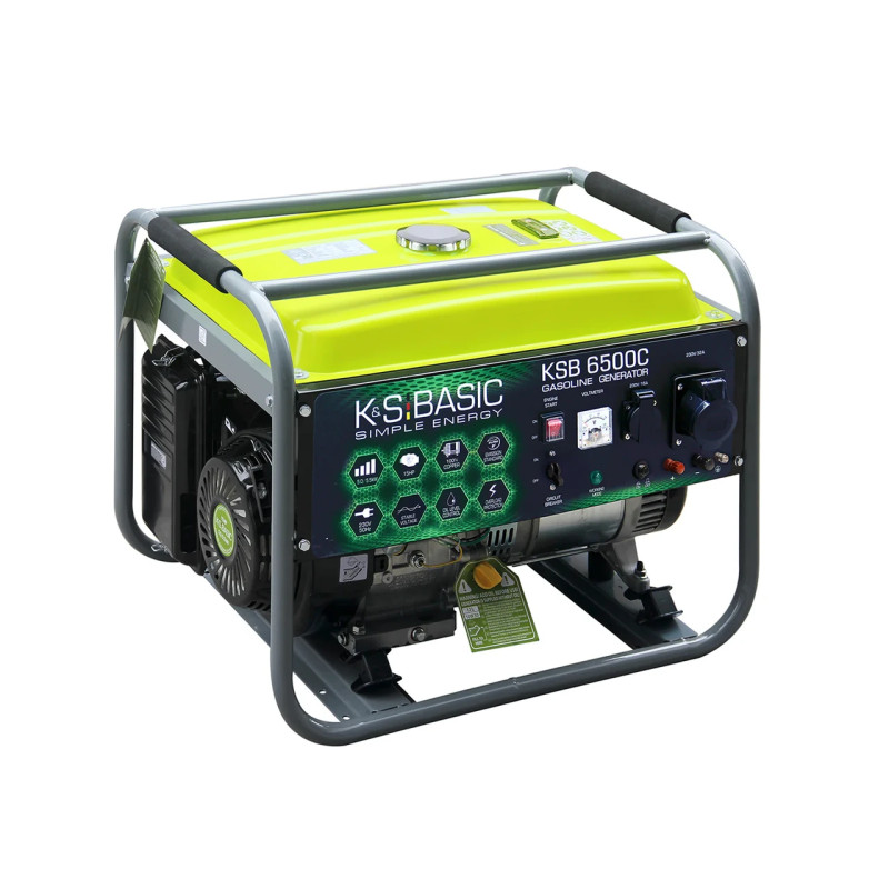 Бензиновий генератор K&S BASIC KSB 6500C 5 кВт AVR 230В