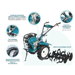 Культиватор бензиновий KS 9HP-1350G-3 потужний 9 к.с. ширина обробки 134 см Культиватор бензиновий KS 9HP-1350G-3 потужний 9 к.с. ширина обробки 134 см