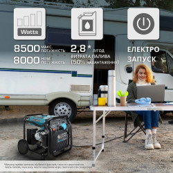 Інверторний генератор KS 8100iE ATSR 8 кВт з АВР та синусоїдальною напругою Інверторний генератор KS 8100iE ATSR 8 кВт з АВР та синусоїдальною напругою