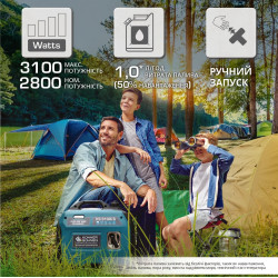 Інверторний генератор KS 3100i 2.8 кВт із шумозахистом та USB-виходами Інверторний генератор KS 3100i 2.8 кВт із шумозахистом та USB-виходами