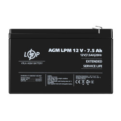 Акумулятор AGM LPM 12V - 7.5 Ah Акумулятор AGM LPM 12V - 7.5 Ah