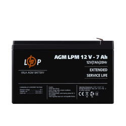 Акумулятор AGM LPM 12V - 7 Ah Акумулятор AGM LPM 12V - 7 Ah