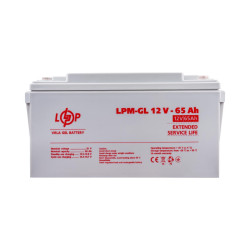 Акумулятор гелевий LPM-GL 12V - 65 Ah Акумулятор гелевий LPM-GL 12V - 65 Ah