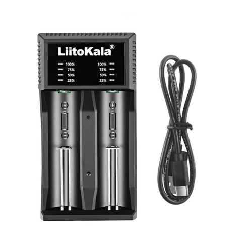 Зарядний пристрій Liitokala Lii-C2, Ni-Mh/Li-ion/Li-Fe, Micro USB, LED