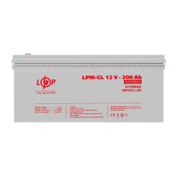 Акумулятор гелевий LPM-GL 12V - 200 Ah Акумулятор гелевий LPM-GL 12V - 200 Ah