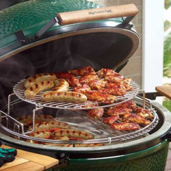 Грати дворівневі для гриля L металеві Big Green Egg 120755 Код: 005796 Грати дворівневі для гриля L металеві Big Green Egg 120755 Код: 005796