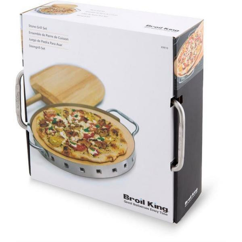 Набір для піци керам. камінь, лопатка, форма Broil King 69816 (69815) Код: 003334
