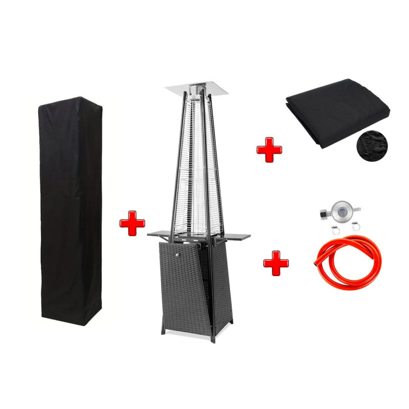 Газовий обігрівач Pyramid Black Rattan GRILLI 777418 Код: 012836