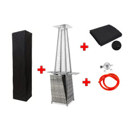 Газовий обігрівач Pyramid Grey Rattan GRILLI 777419 Код: 012837 Газовий обігрівач Pyramid Grey Rattan GRILLI 777419 Код: 012837