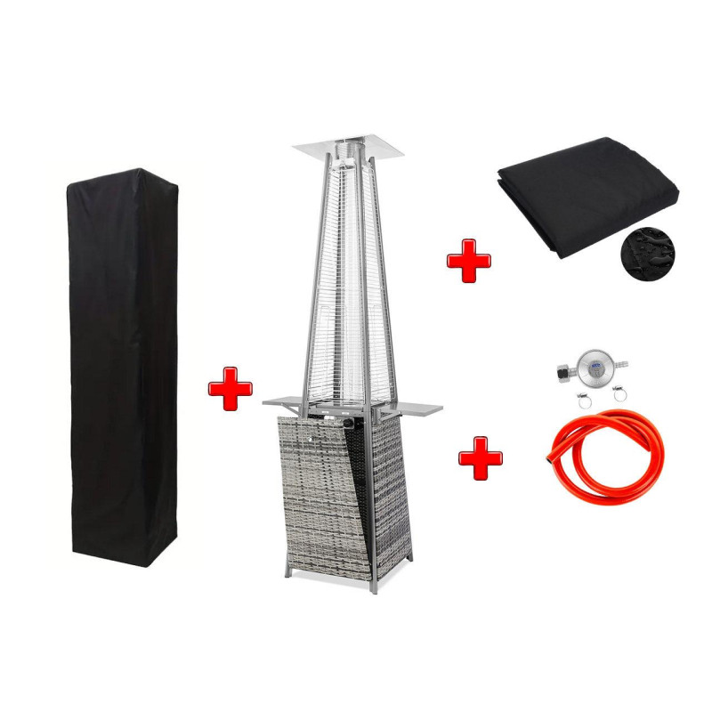 Газовий обігрівач Pyramid Grey Rattan GRILLI 777419 Код: 012837