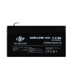 Акумулятор AGM LPM 12V - 1.3 Ah Акумулятор AGM LPM 12V - 1.3 Ah