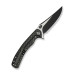 Ніж складаний туристичний Weknife Dracarys, (9.1 см) Böhler M390 / титан 6AL4V чорний
