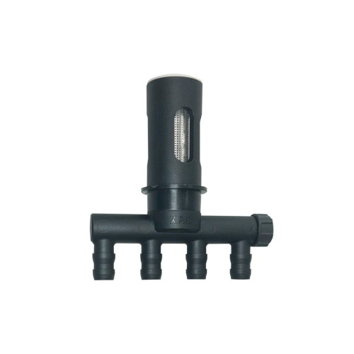 Liquid Container Bottom Outlet 4-Way Tube Fitting Kit (incl. Filter) (14-006-00030)